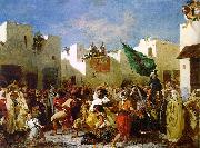 Eugene Delacroix The Fanatics of Tangier Sweden oil painting reproduction